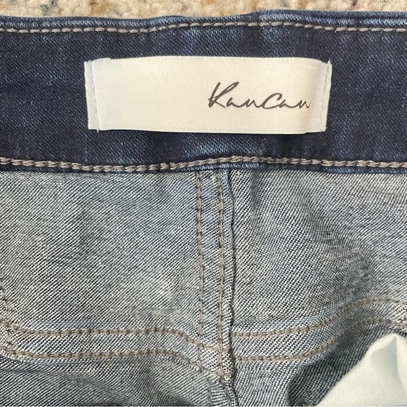 Kancan Button Fly Jeans Womens 29 Blue Denim Skinny Ankle Dark Wash High Rise - Picture 4 of 7